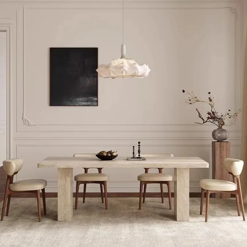 French Modern Minimalist Medieval Dining Table. Customizable Dimensions.