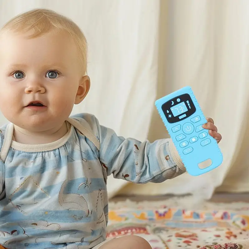 Toddler Teething Toys Toddler Chew Remote Teether Sensory Chew Toy For Boys And Girls Silicone Remote Teether