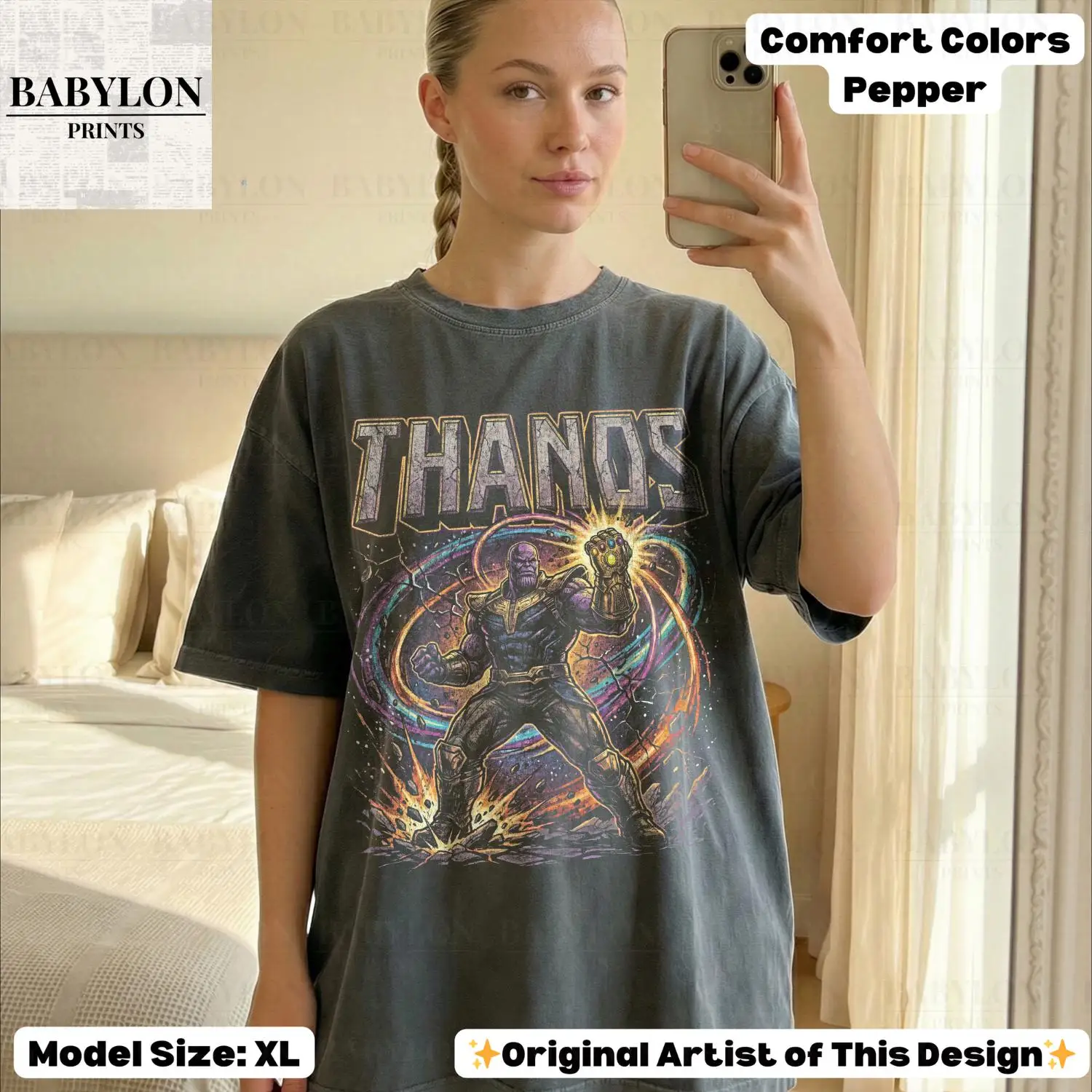 2026 Avengers Style Men's and Women's Summer Pure Cotton T-shirt Fan Style Comfortable, Breathable, High-quality Ins Y2k