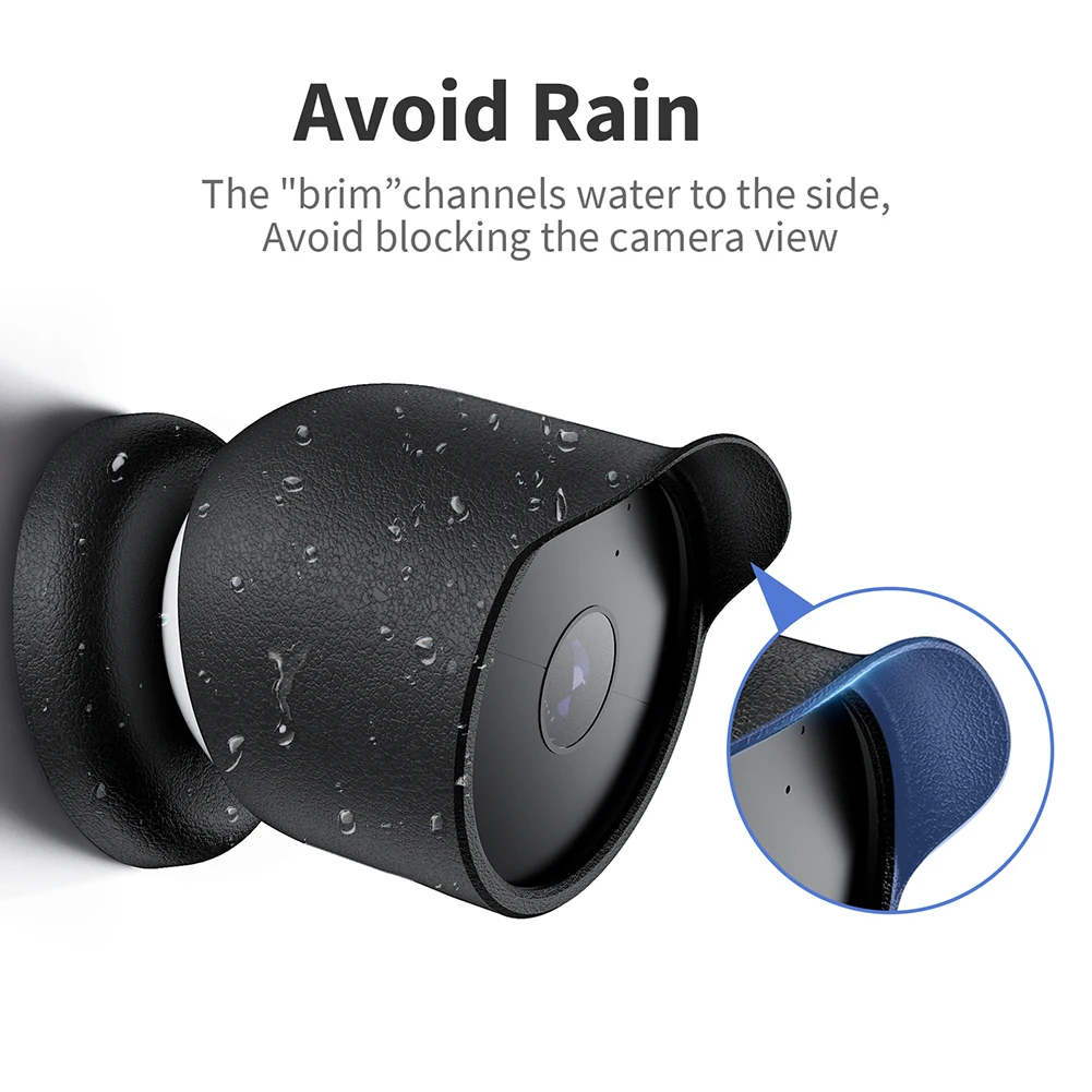 

Silicone Case Cover All Weather Protection Waterproof Protective Skin for Google Nest Cam Outdoor Or Indoor (Battery)