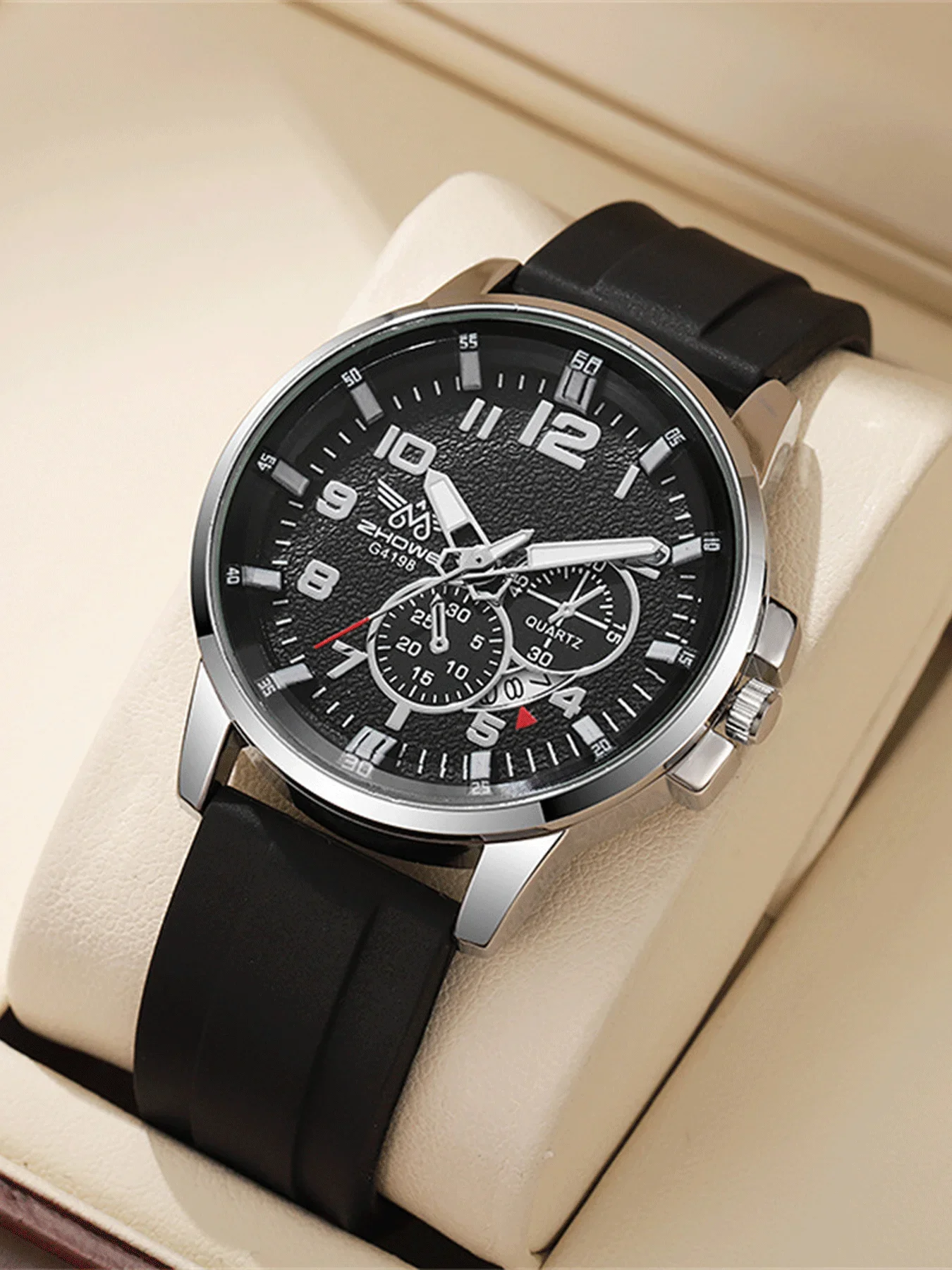 3-piece men's exquisite watch set, men's business high-end quartz men's watch set