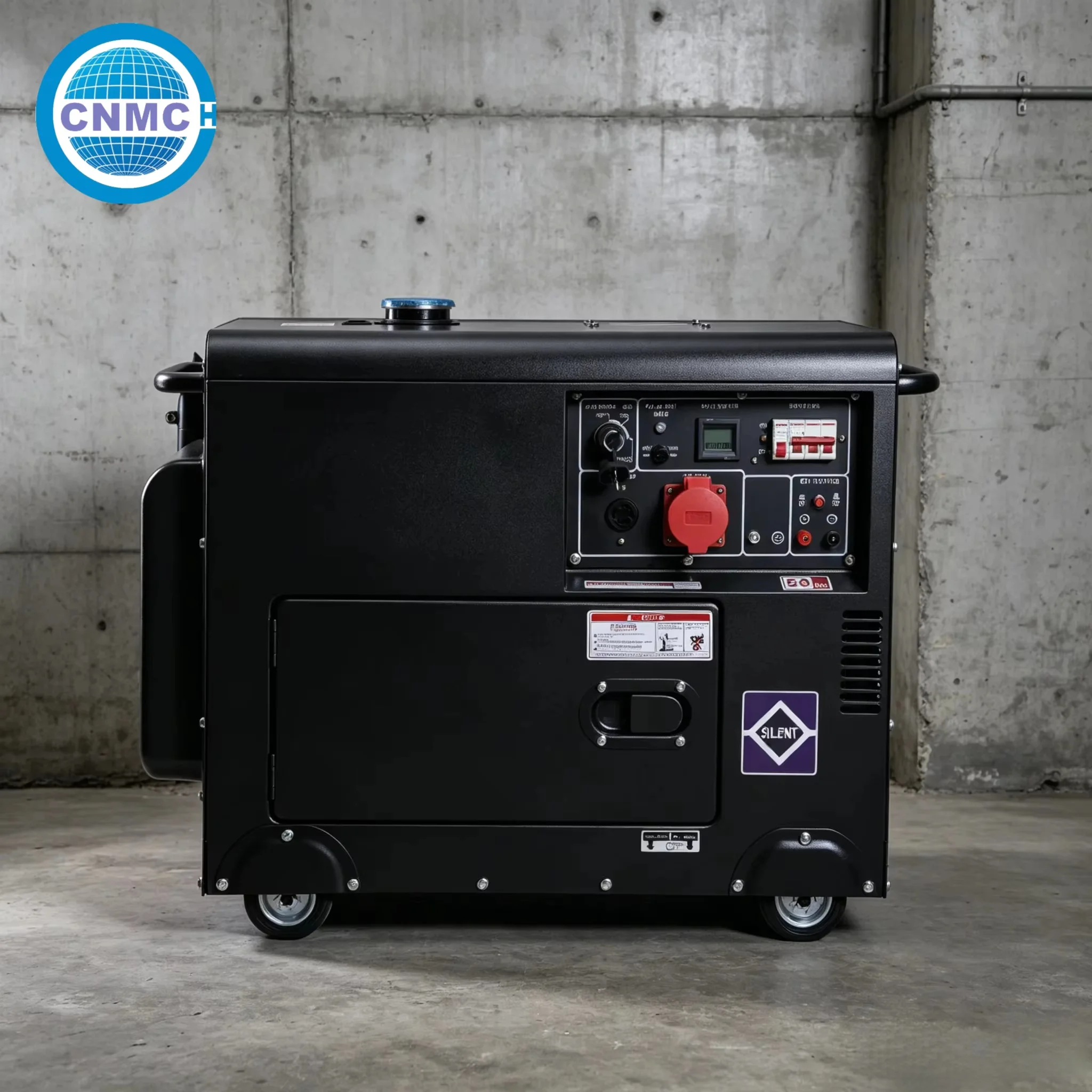 Silnet Diesel Generator 6KVA 7.5KVA 9KVA Lightweight 110V 220V Generator Customizable Ready To Use Rainstorm Power Outage Backup