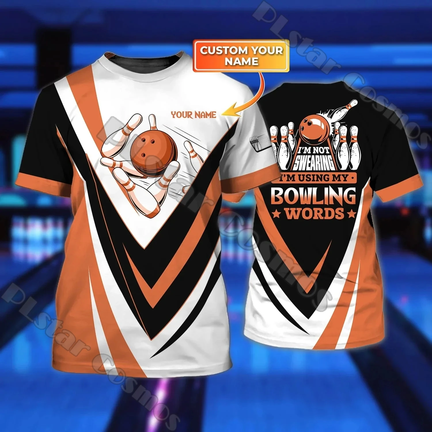 

Summer Latest Mens t shirt Customized Name Bowling Player 3D All Over Printed Unisex Casual Tshirt Gift For Bowling Lovers DW204