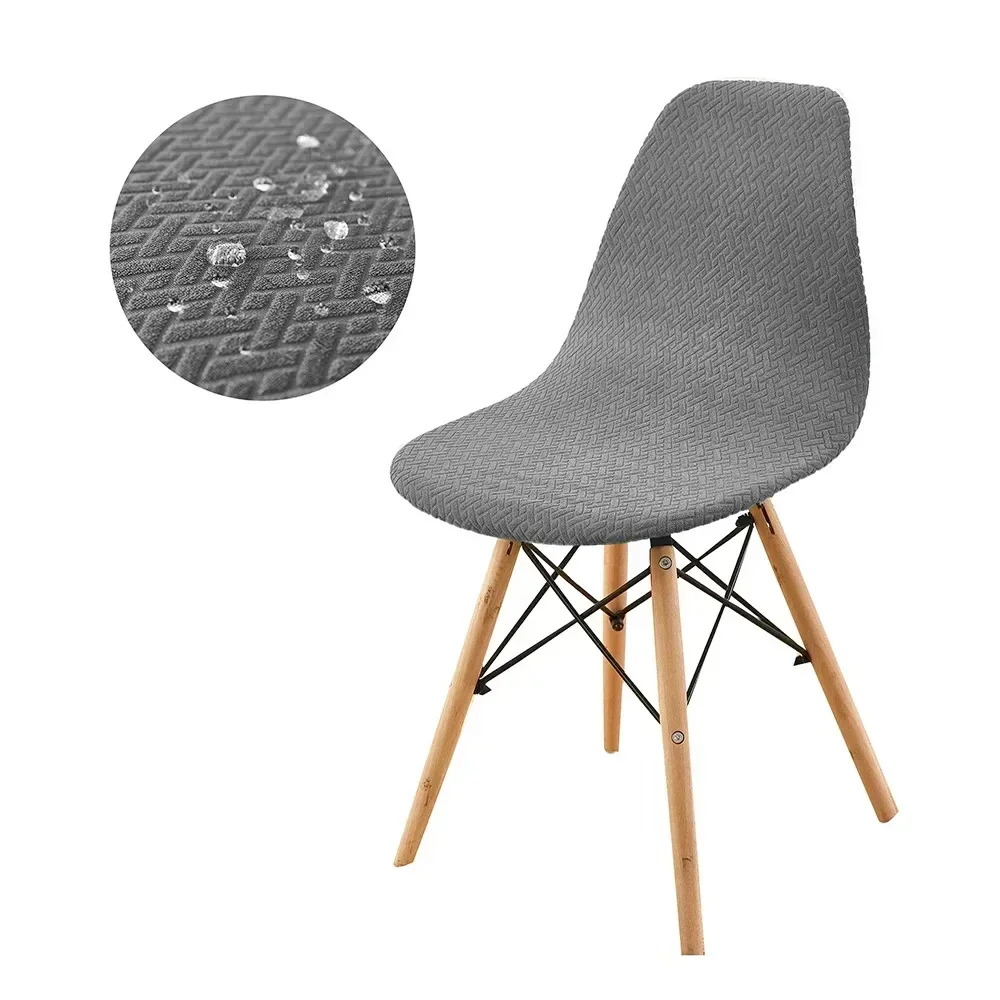 1/4/6 Stück Familienpackung Muschel-Stuhlhusse Wasserdichter Eames Sitzbezug Dünn für den Sommer Esszimmer Schmutzabweisend Abnehmbarer Hockerbezug