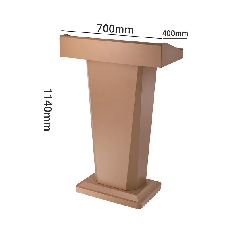 Customized Modern Metal Lecture Table Welcome Desk Host Desk for Property Registration Podium for Conference School Hospital