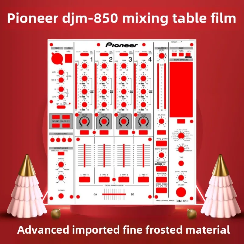 Защитная пленка для панели микшера Pioneer DJM-850, белая, матовая, из улучшенного материала, в наличии