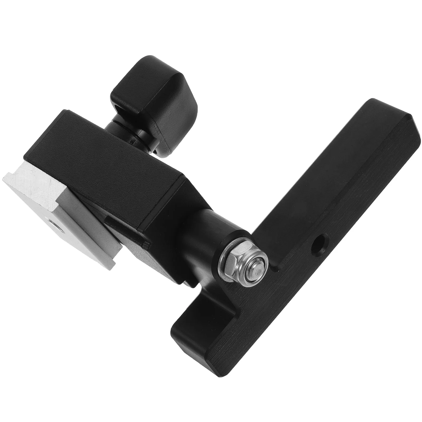 

Aluminum Alloy T-track Stopper Block for Woodworking Track Chute Limiter Black DIY Accessories Standard T-slot Miter Track Tool