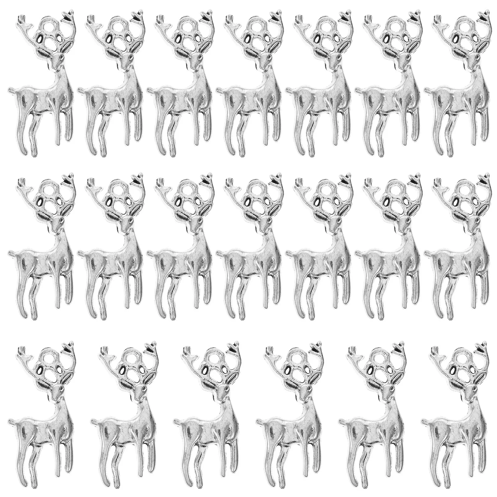 

20Pcs Reindeer Sleigh Charms Elk Accessories Durable Zinc Alloy Intricate Craftsmanship Multiple Styling Options Christmas