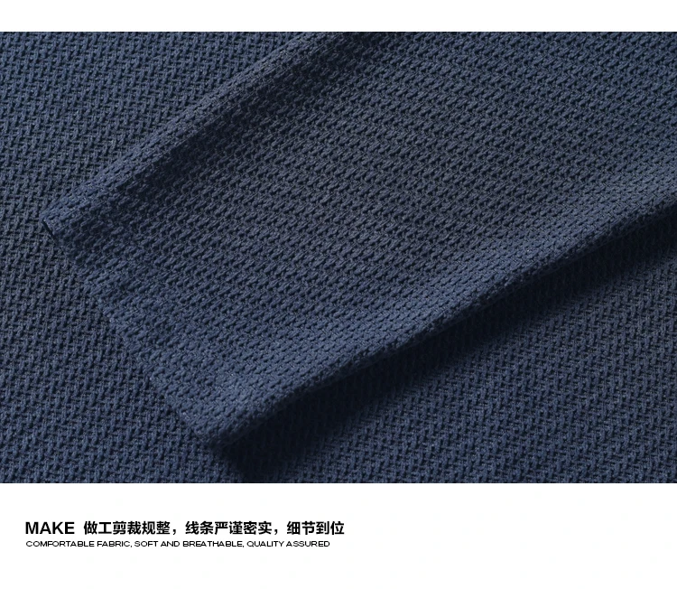 Herren-Langarmshirt mit Henley-Ausschnitt, Herbst-Übergrößen-Modell, lockere Passform, Strickoberteil, schlichtes Knopfleisten-Design, bequemes, lässiges Hemd für den Alltag – Detail 16