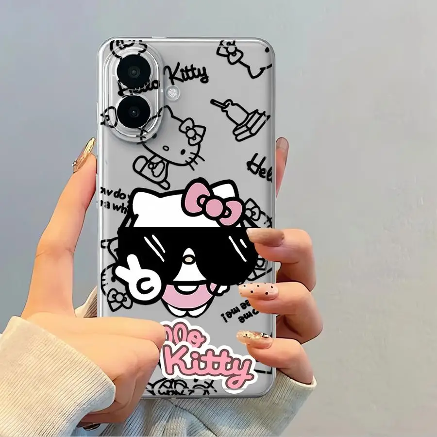 Phone Cover Case for Samsung Galaxy A26 A24 A54 A15 A25 A51 A34 A35 A52 A31 A56 A50 A36 A27 A33 A52 A14 A16 A55 A23 Sanrio Hello