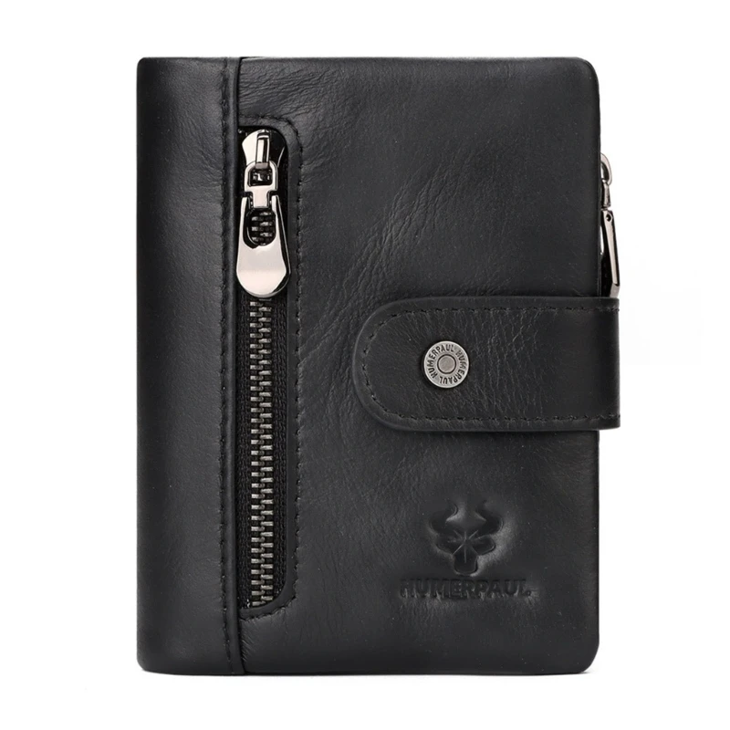 

RFID Blocking Wallet Short Wallets Money Pocket Men Bifold Credit Card Holder Travel Coin Purse Organizer Business Gift