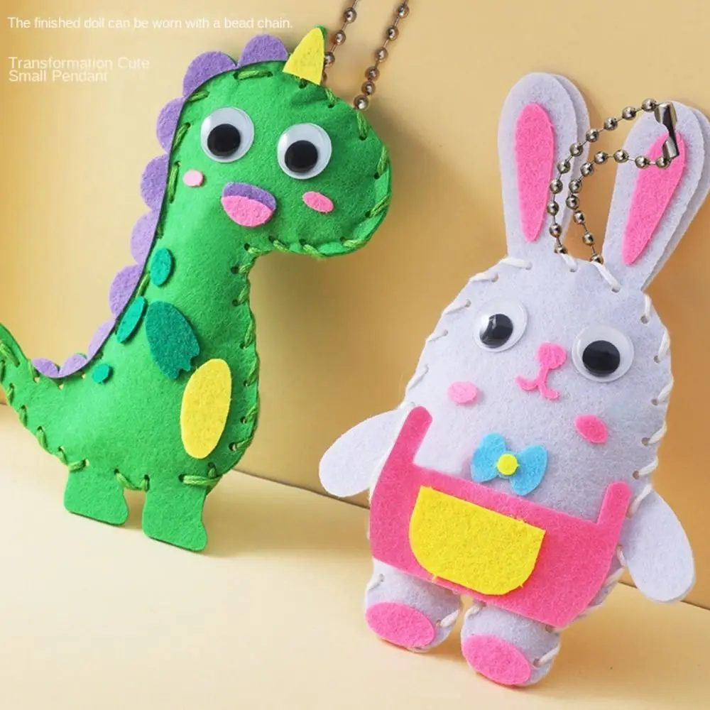 

Non Woven Fabric Pendant Material Kit Handmade Educational DIY Non Woven Fabric Kit Cartoon Animal Handcraft DIY Toy Kit