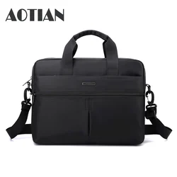 Sac à main en nylon pour homme, sac à bandoulière pour ordinateur portable 14 pouces, sac de messager extérieur pour homme, sac à main d'affaires, adapté au format A4, haute qualité