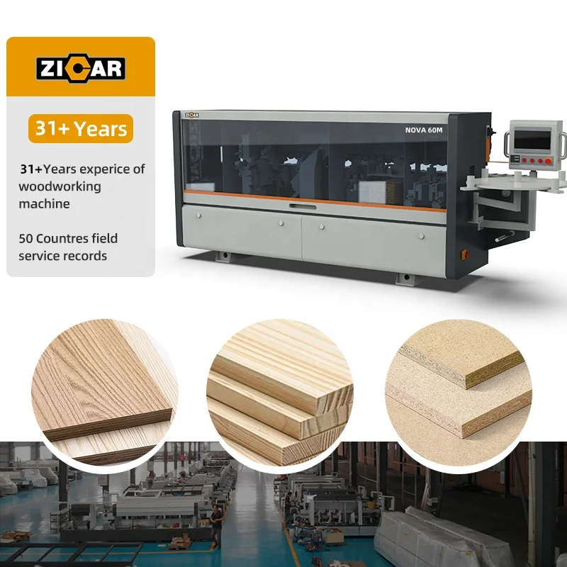 ZICAR Nanxing Machinery Pvc Italy Edge Banding Trimmer Machine Melamine Pvc Woodworking Automatic Edge Bander
