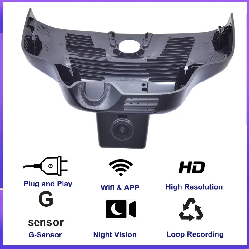 

Auto Wifi 4K 2160P Car DVR Video Recorder For Mercedes Benz EQA GLB GLA gla250 2020 2021 2022 Dash Cam Front and Rear Camera