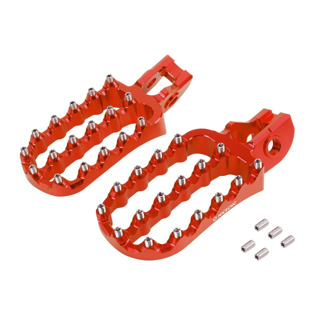 NiceCNC For GasGas EC300 EC250 EX300 EX 250F 350F 450F MC125 MCF 250 450 2021 2022 2023 Wide Foot Pegs Footrest Pedals Enlarged