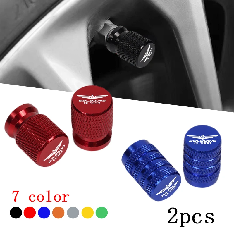 

For HONDA Gold Wing 1800 GL1800 GL 1800 2001-2025 Accessories 2pcs Motorcycle CNC Aluminum Tire Valve Air Port Stem Cover Caps