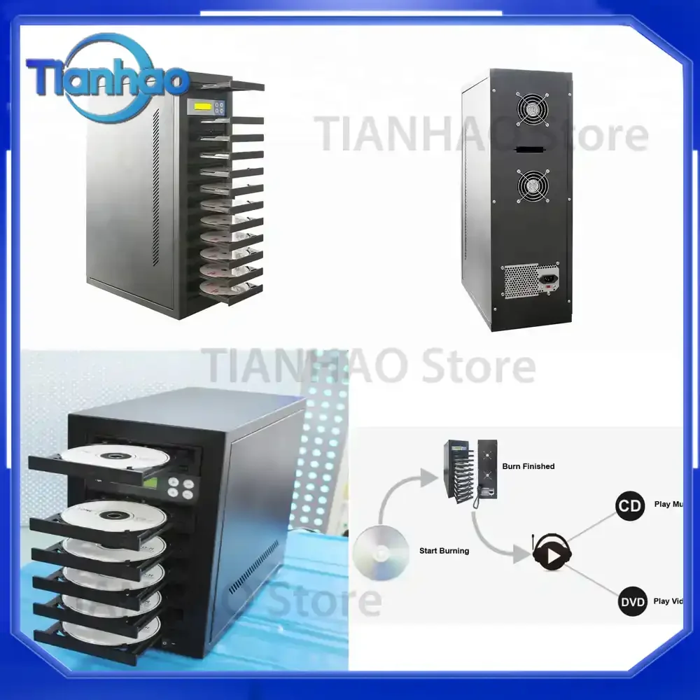 11-Tray CD DVD Disk Copier Machine for Duplication