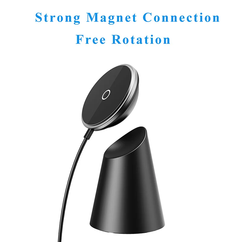 Magnetic Wireless Charger QI 15W Fast Charge for Iphone 13/13 Pro Max/12/12 Pro/12 Mini Strong Magnet Adsorption 360 Rotation