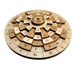 Mind Boggling Safecracker 50 Puzzle Classic Math Numbers Wood Puzzles Game for Adults Kids