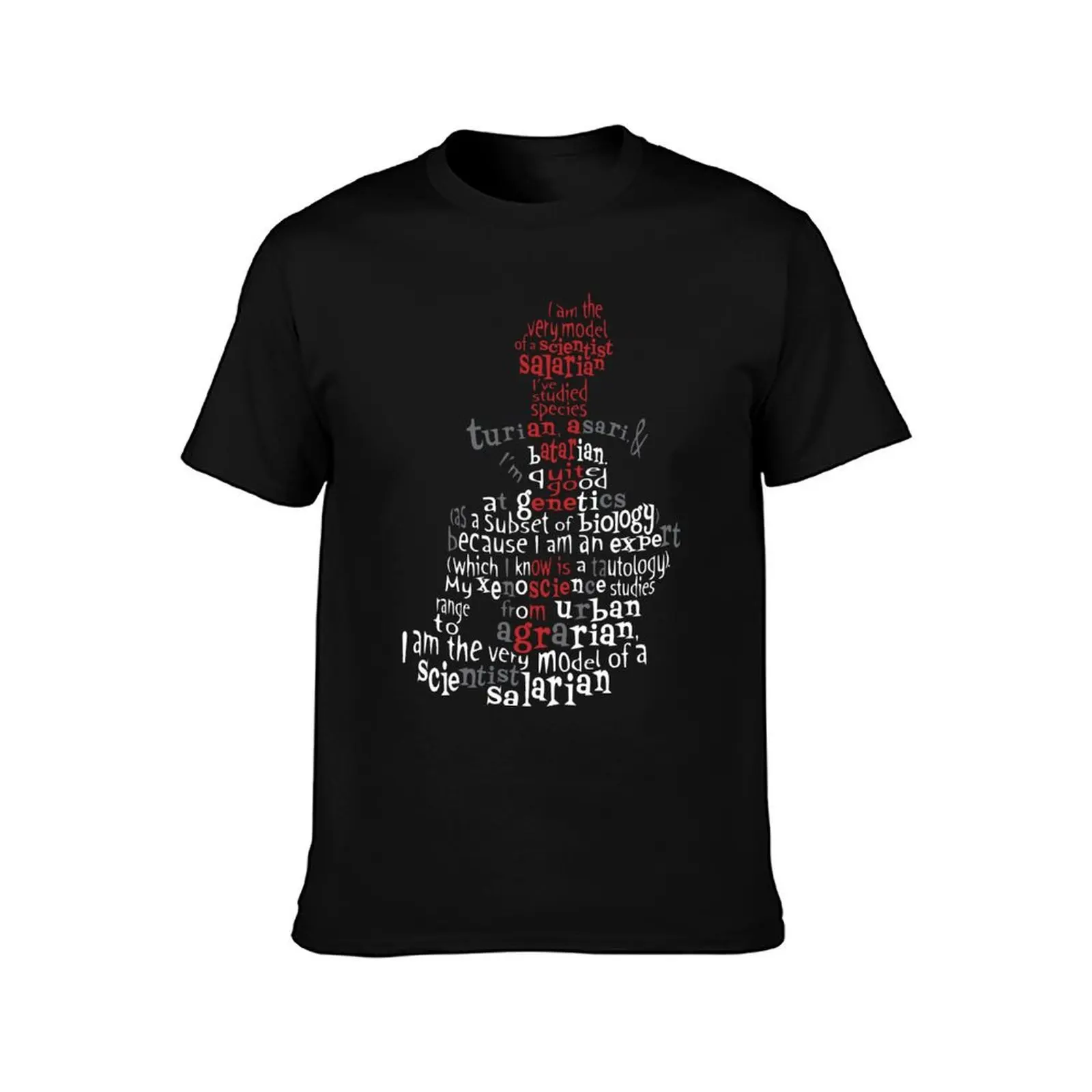 Scientist Salarian (no borders version) T-Shirt Summer Casual Cotton Tee Oversized Streetwear Tops Vintage Graphic Print