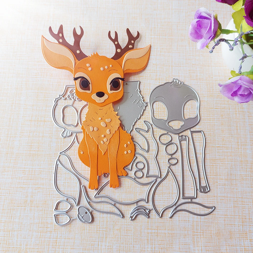 

New 15cm high Christmas deer cutting dies scrapbook decoration embossed photo album decoration card making DIY crafts