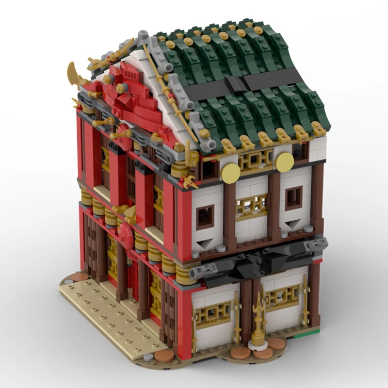 905PCS MOC Modular Buildings Dojo DIY Educational Building Blocks Assembly Toys for Kids Birthday Gift