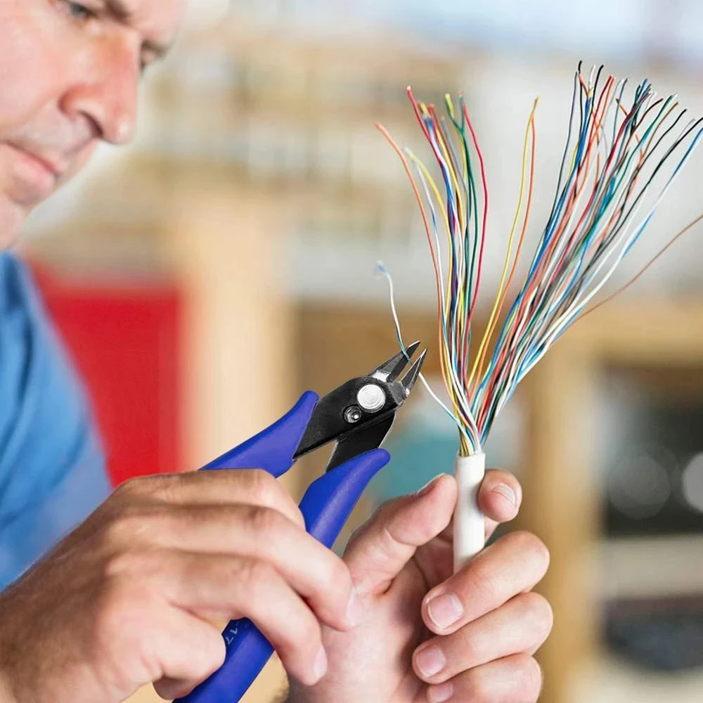 حاد قطري ذو طيات القاطع سلك كهربائي كابل البريدي التعادل قطع المعادن الجانب القصاصات فلوش كماشة مقص مريح أداة دائمة