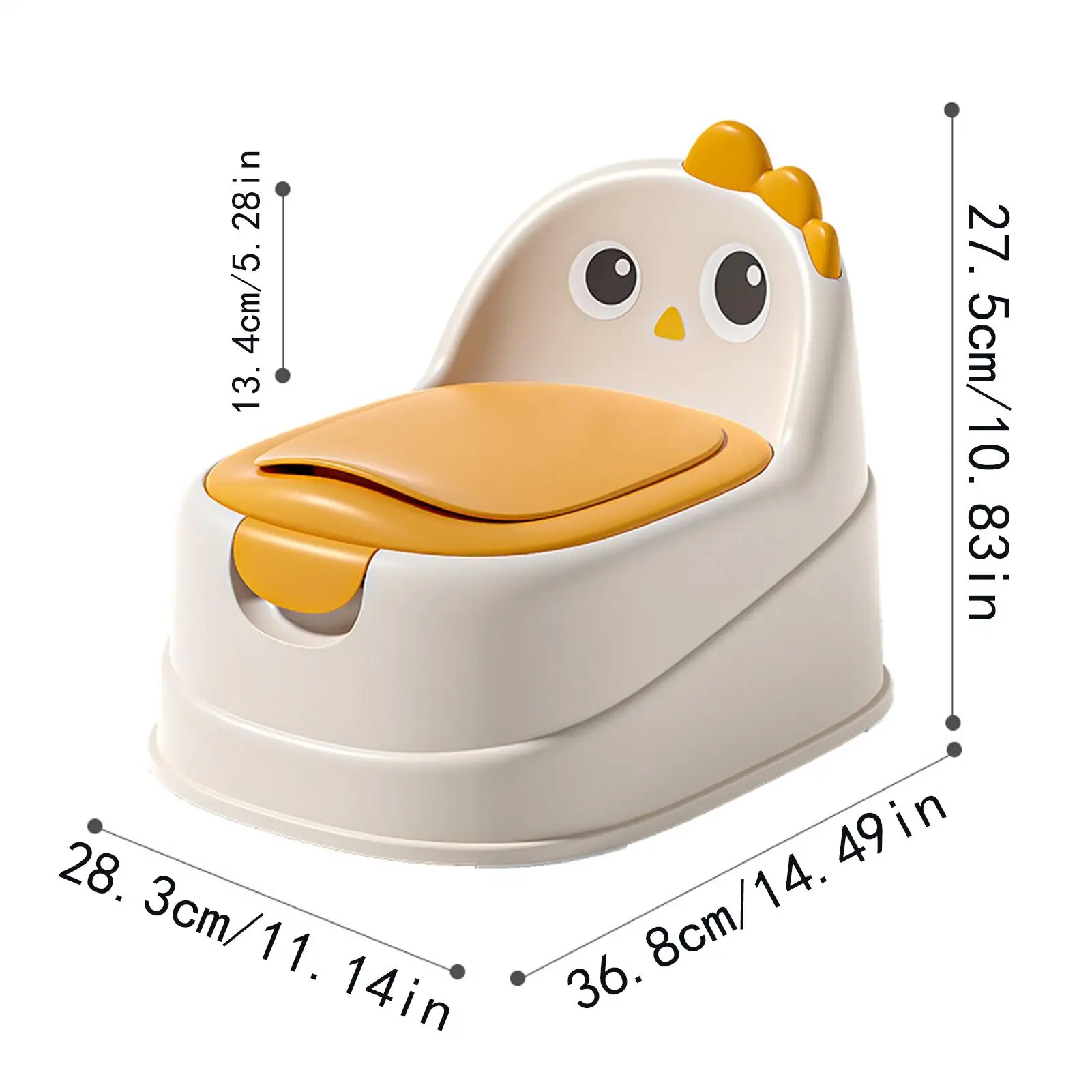 Toddler Potty Baby Toilet Trainer Portable Training Toilet For Travel Stable And Safe Oval Bottom Design Non Slip Potty For Kids view 6