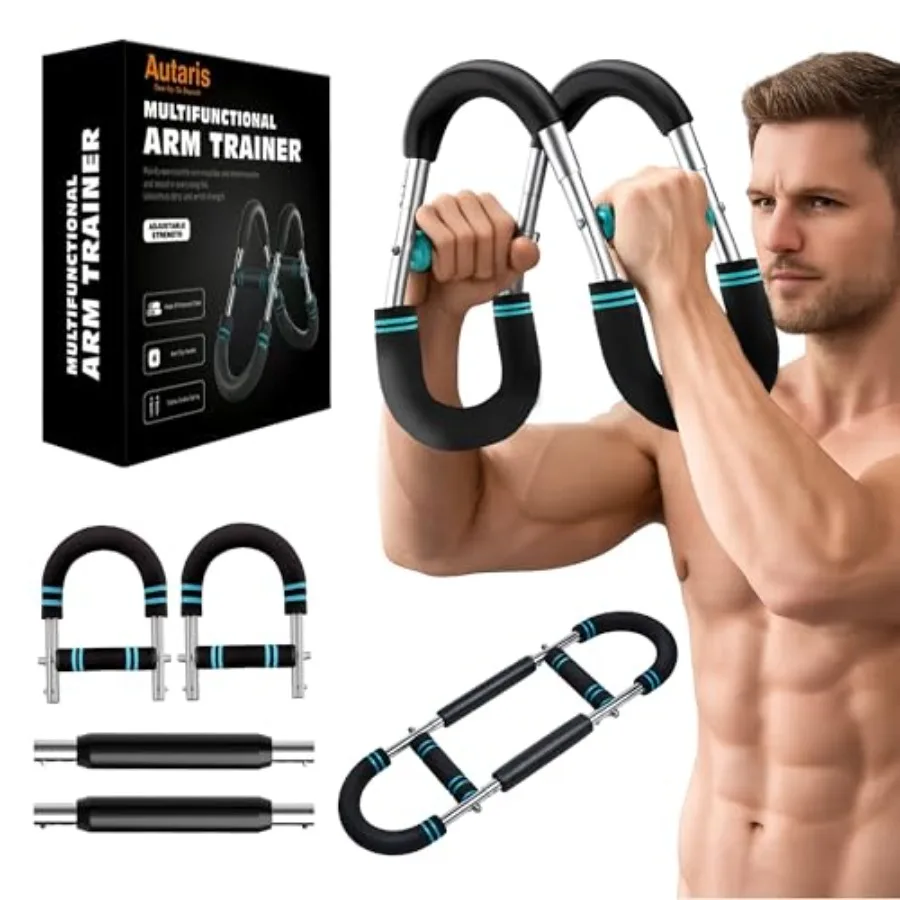 

Тренажер для рук Twister Arm Trainer с регулируемой нагрузкой, для тренировки груди и рук, двойное сопротивление, 4090 65110 фунтов