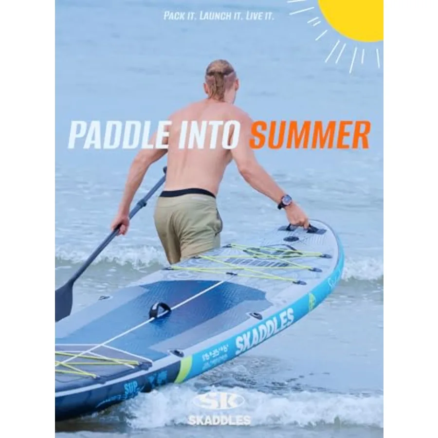 Inflatable SUP for family use PVC material blue super wide 35 deck with high weight capacity and non-slip EVA surface