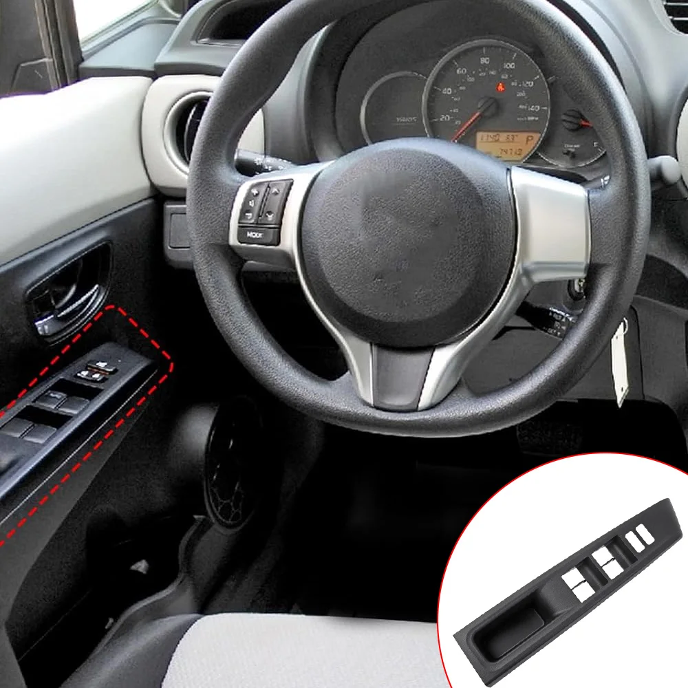 

Front Armrest Upper Panel Door Window Lift Switch Panel Bezel for Toyota Yaris 2012 2013 2014 LHD 74232-52550-C0, 74231-52650-C0