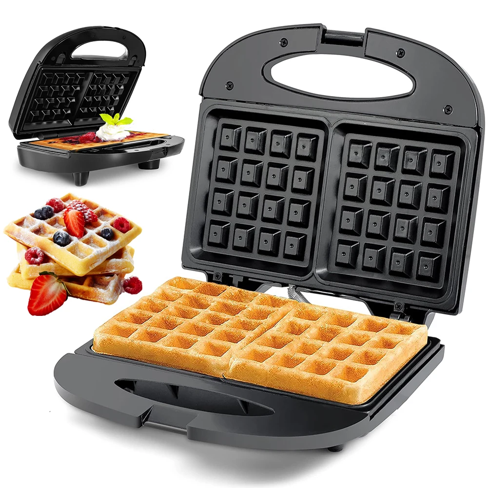 Multi Functional Mini Waffle Sandwich Cake Maker Household Breakfast Electric Baking Pan Dessert Making Machine Non-stick Pan