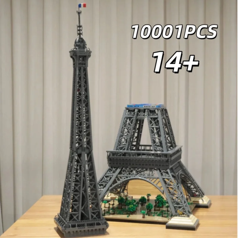 2025New 10001PC en stock 1,5 M Torre Eiffel compatible 10307 PARIS arquitectura modelo de bloques de construcción adultos niños juguete para regalo Set