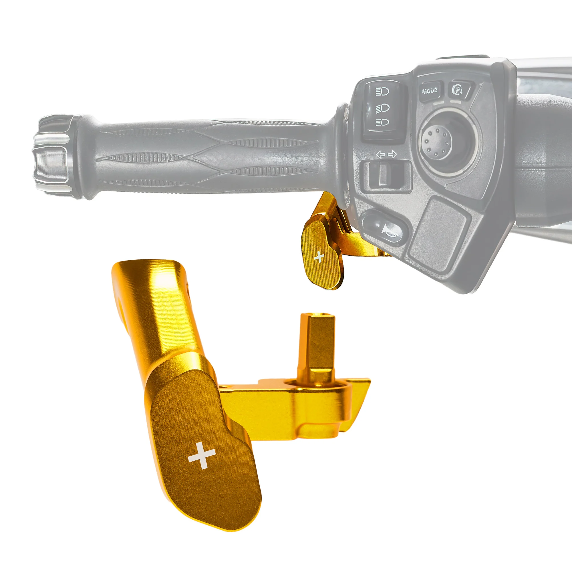 Motorcycle Gold Shifter Control Thumb Throttle Lever Thumb-Tap for Can Am Spyder F3/F3-S/F3-T/F3-L 2015+,and RT/RT-L 2020+