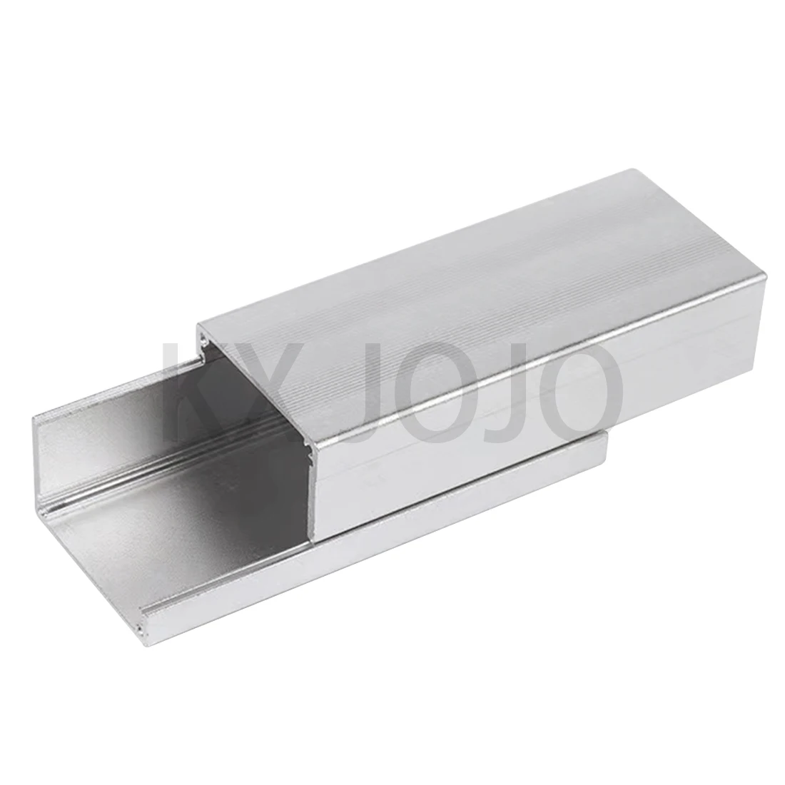 Alumínio Enclosure Electronic Components Shell, impermeável Split Box, Silver Straight Bending Profile, 52*38*100mm