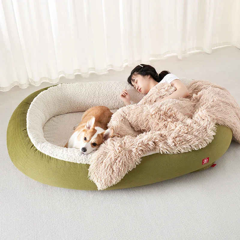 Green Modern Dog Bean Bags Washable Soft European Comfy Adults Sleeper Puffs Sofa Big Lazy Cute Divano Da Soggiorno Furniture