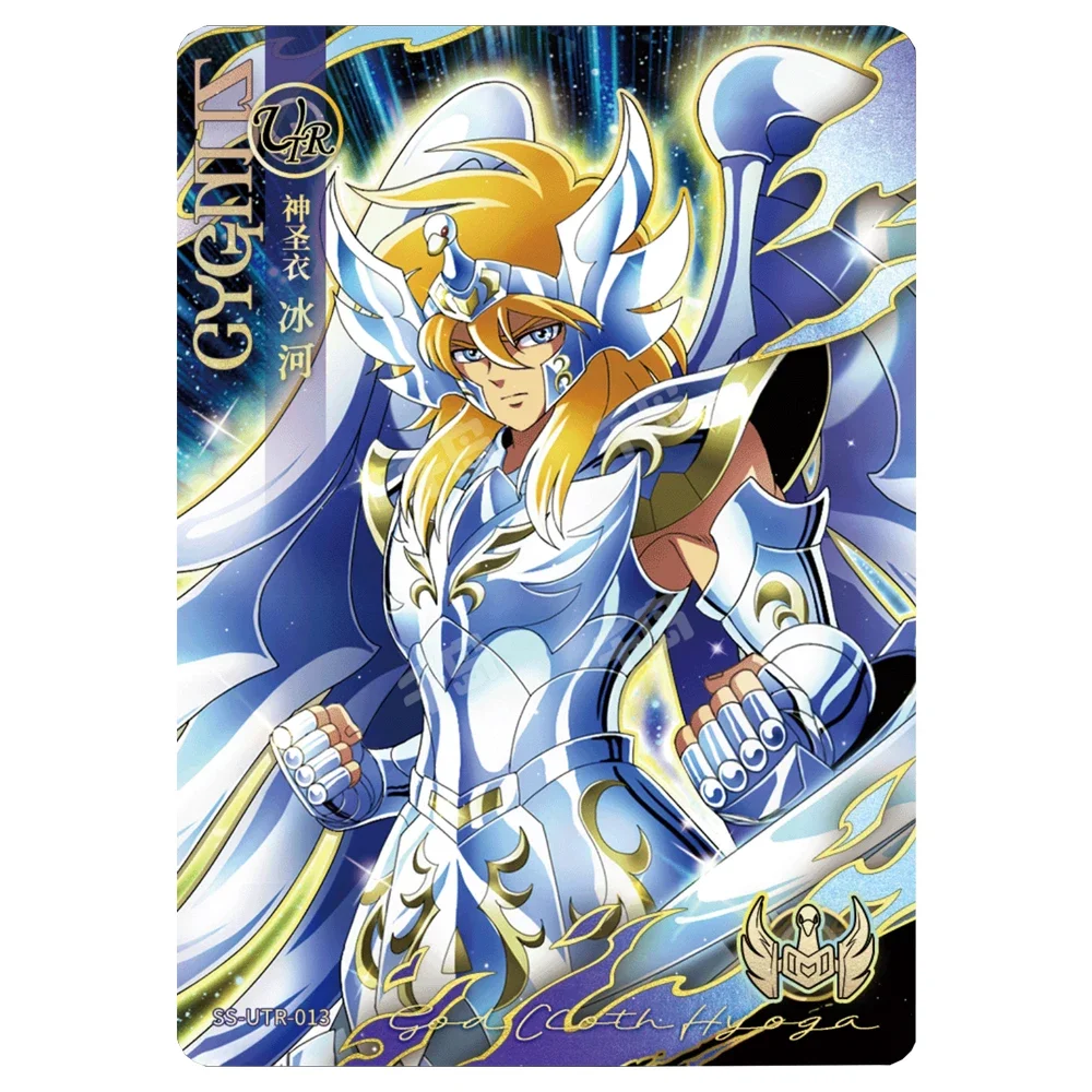 Carte à collectionner Anime Saint Seiya, estampage en feuille de Bergame, Kayou, Utr Shiryu, Hyoga, Dohko, Thanatos, Xing Shi, Shiryu Boy, cadeaux de vacances