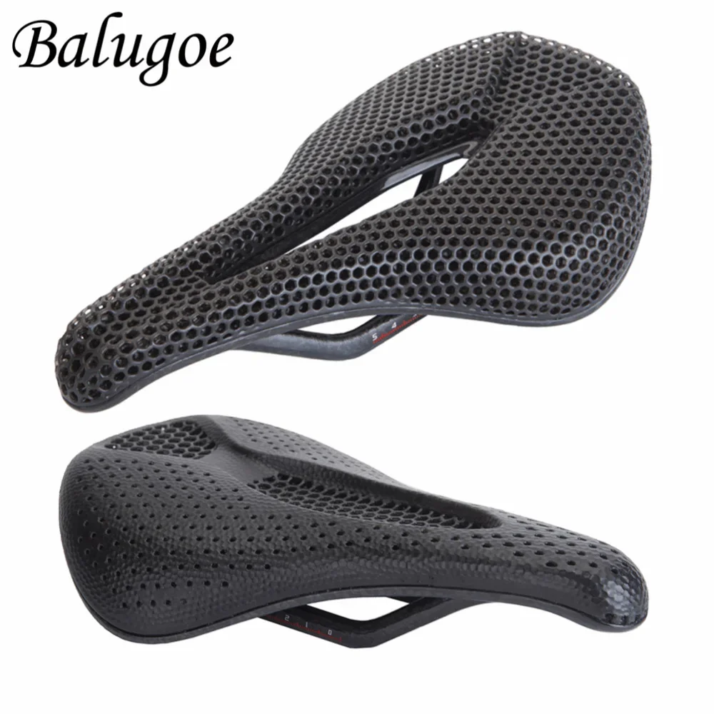 

BALUGOE bicycle 3D printing carbon fiber highway mountain bike honeycomb seat saddle cushion