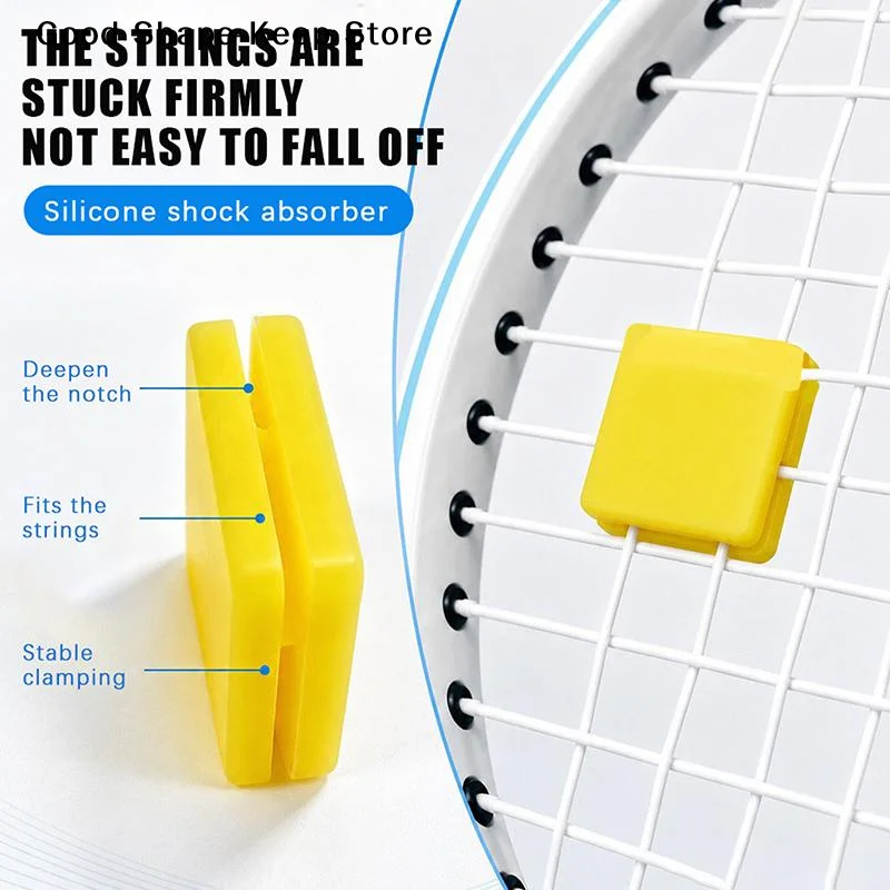 daily1/8pcs Tennis Vibration Dampener Shock Absorbers Tennis Racket Anti Vibration Silicone Damper Tennis Accessory