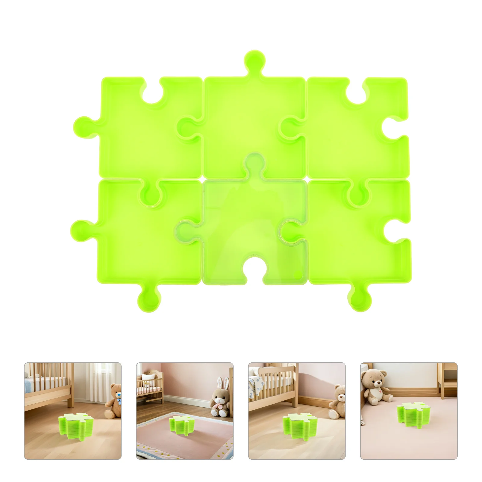 

6 шт., детский ящик для хранения головоломок, большая емкость, пылезащитный чехол, портативный прочный пластиковый сортировочный лоток для головоломок, дома, школы, путешествий