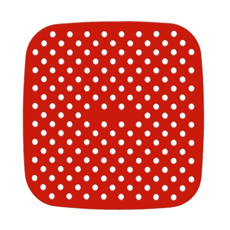 Papeles reutilizables para freidora tapete silicona antiadherente cuadrado redondo 8,5 pulgadas/9 pulgadas