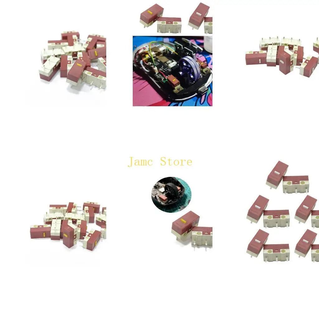 

LX0B Precise Noiseless Mouse Microswitch 10 Million Clicks 3Pins for Low Noise