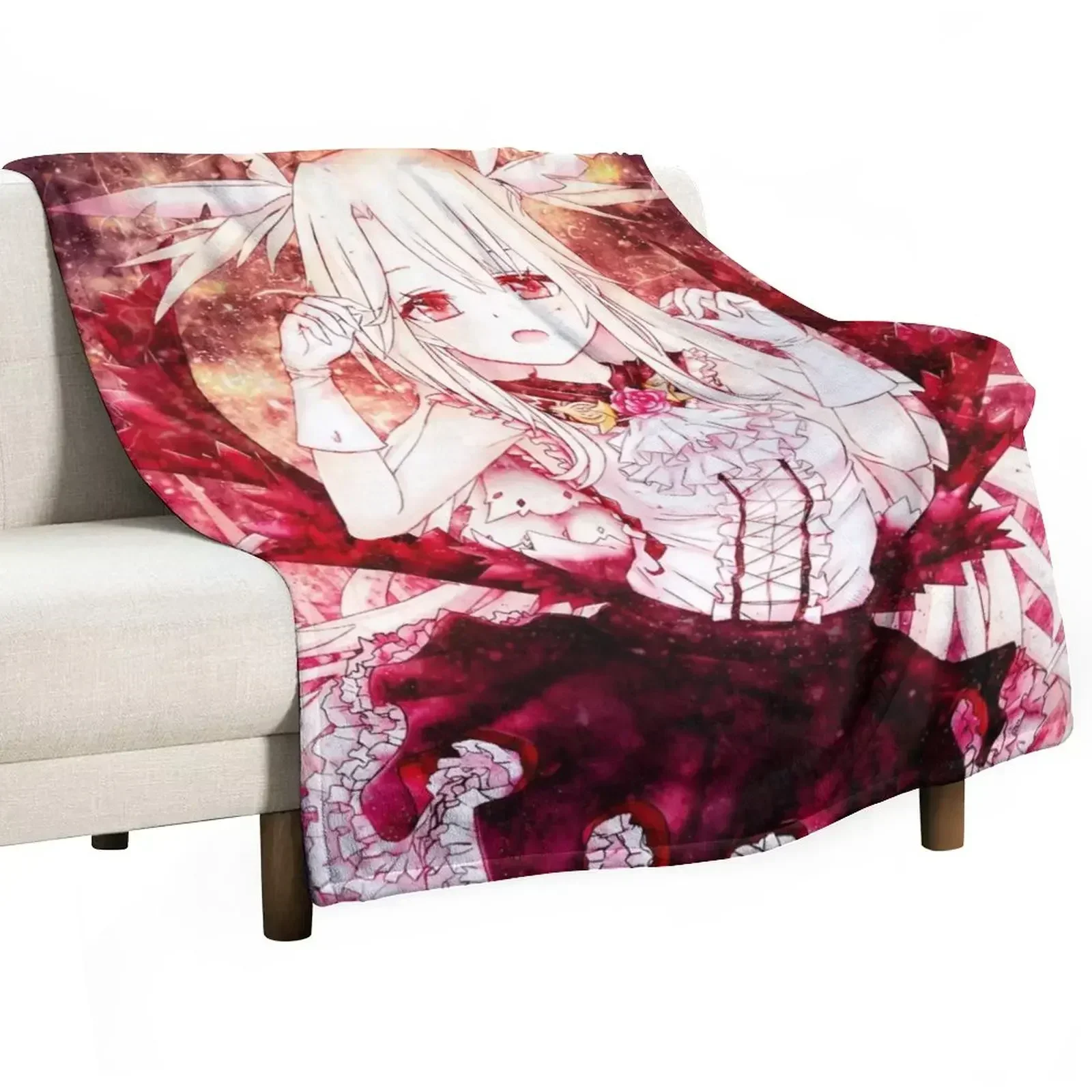 Illyasviel von Einzbern Fate Stay Night Throw Blanket Thin Soft Blanket for Summer Night Sleeping