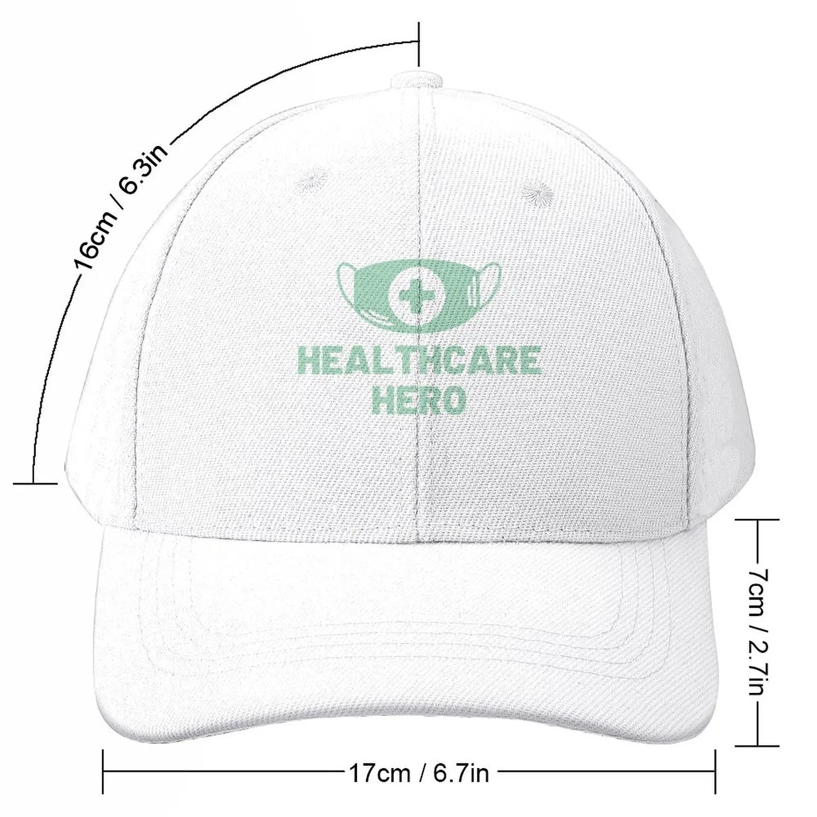 Healthcare Hero Essential Apparel Baseball Cap Hat Luxury Brand Streetwear Big Size Hat Hat Man Luxury Golf Wear Men Women's