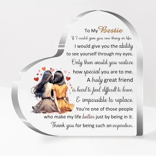 가장 친한 친구를 위한 선물, 생일 선물, 가장 친한 친구, 책상 로고 장식, 크리스마스 졸업 이별 기념품