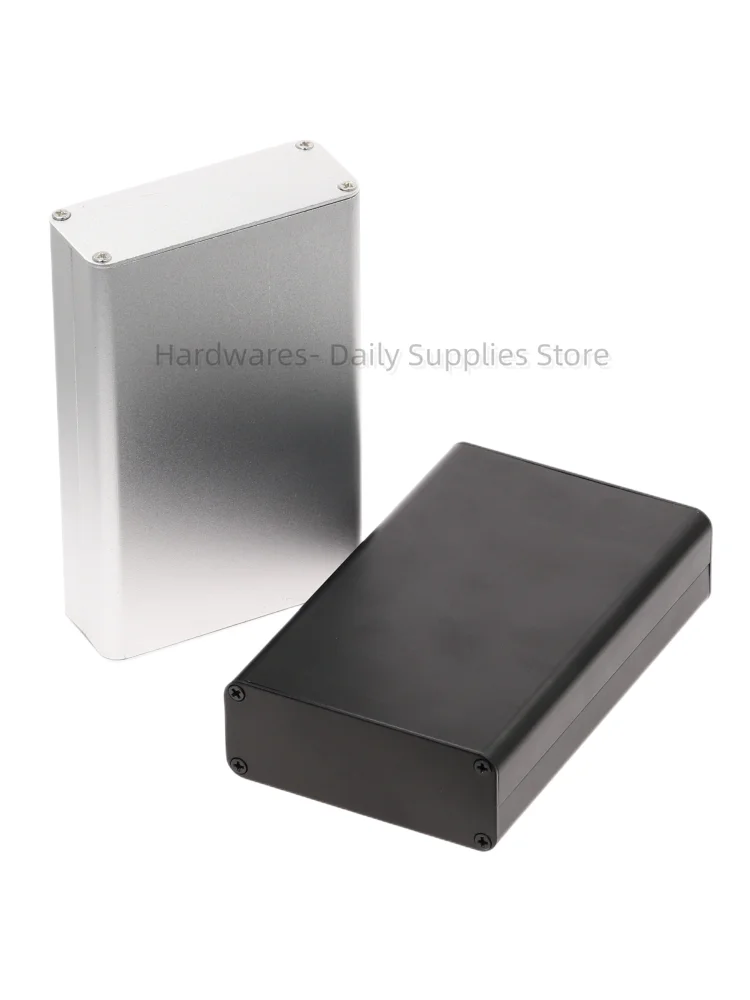 1pc Aluminum Enclosure Case Silver DIY Electronic Project Boxes PCB Instrument Metal Shell 90/100/110x71x26mm Battery box