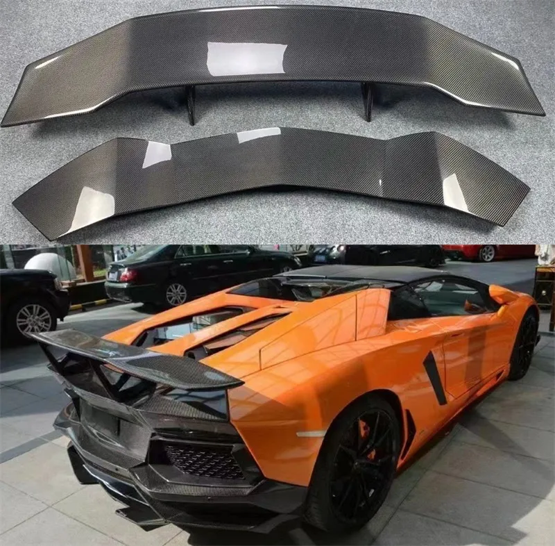 For Lamborghini Aventador LP700 LP720 LP750 DMC Style High Quality Real Carbon Fiber Car Rear Wing Trunk Lip Spoiler