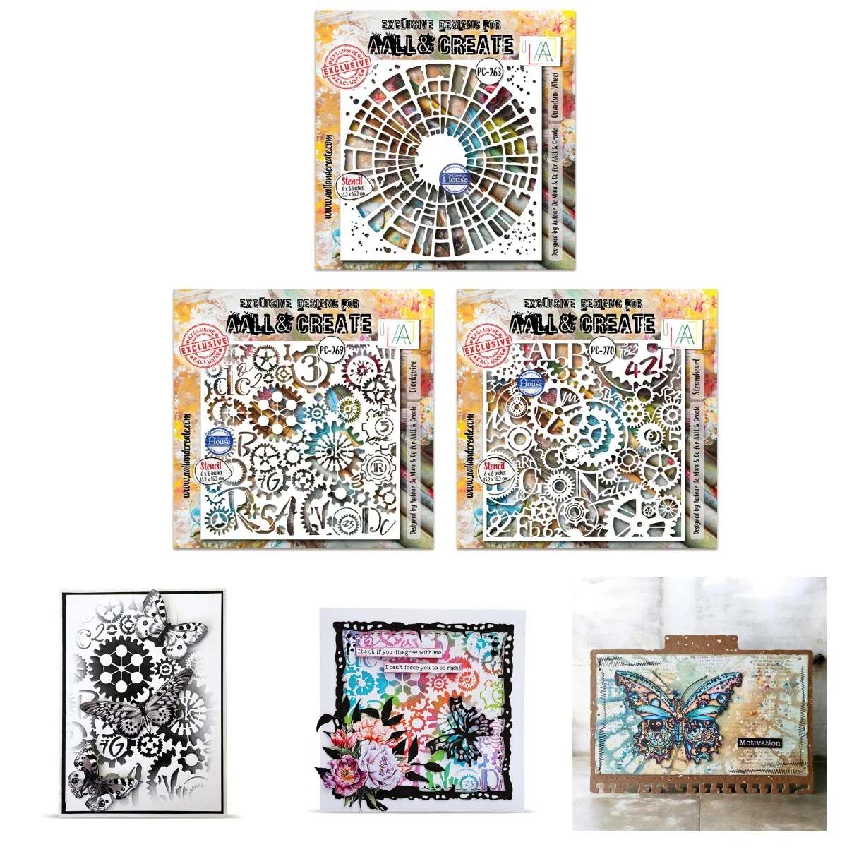 

June Steampunk Clockspire Steamheart Bubble Field Stencil for DIY Making Card Scrapbook Embossed Paper Craft Supplies Template