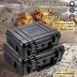 9 Sizes Tool Box ABS Plastic Hard Carry Case Safety Equipment Instrument Case Portable Tool Box Impact Resistant Tool Case Foam